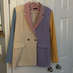 women’s multicolored blazer